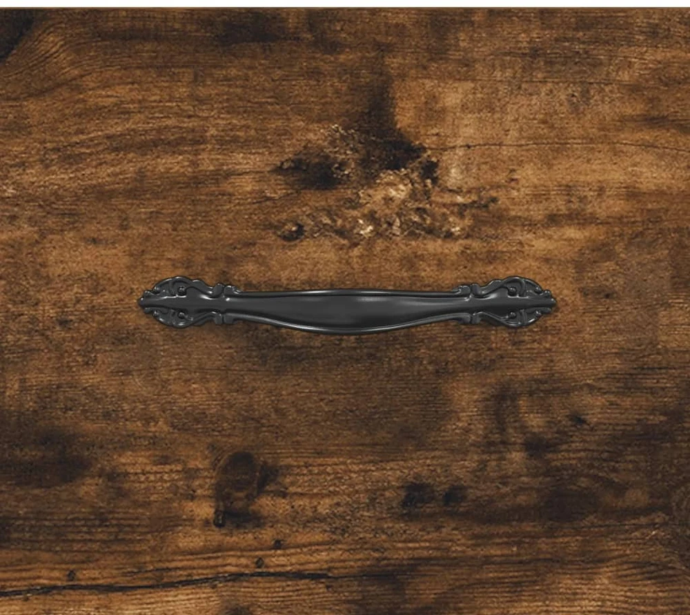Prie sienos montuojama naktinė spintelė, dūminė, 35x35x20cm