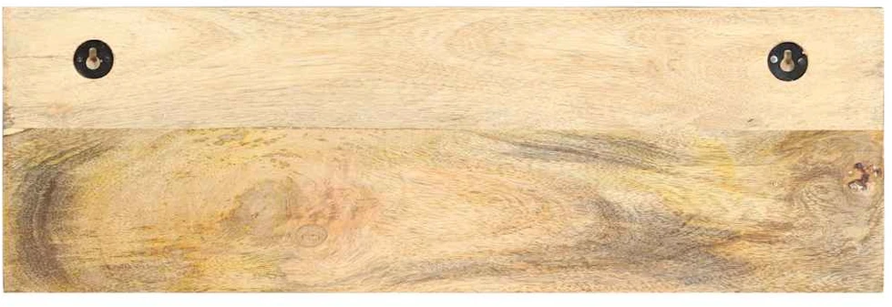 Prie sienos montuojama paltų kabykla, 60x15x20cm, mango mediena