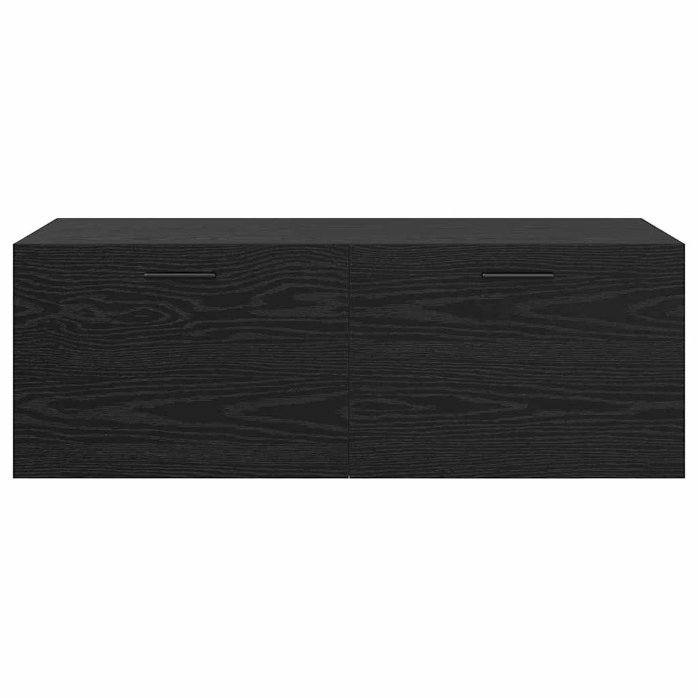 Prie sienos montuojama spinta 100 x 36,5 x 35 cm Juodas ąžuolas