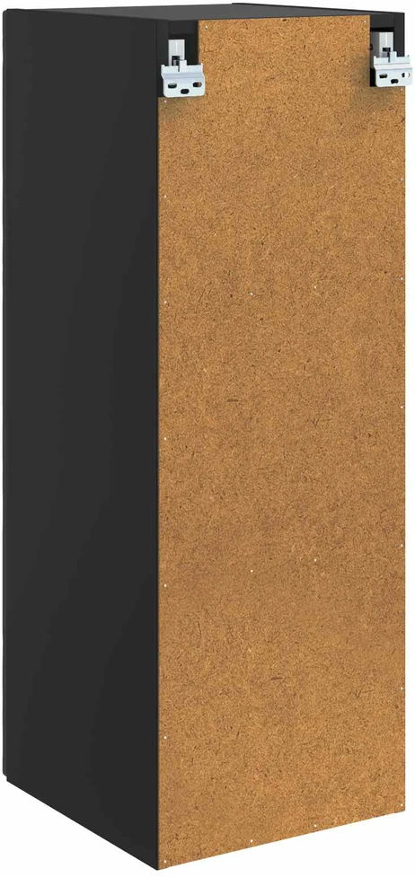 Prie sienos montuojama spinta 33 x 34,5 x 90 cm Juoda