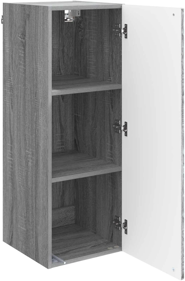 Prie sienos montuojama spinta 33 x 34,5 x 90 cm Pilka Sonoma