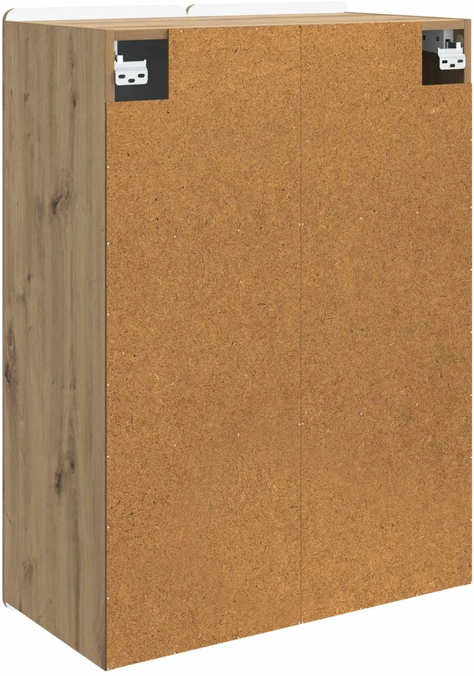 Prie sienos montuojama spinta 66 x 34,5 x 92 cm Artisano ąžuolo
