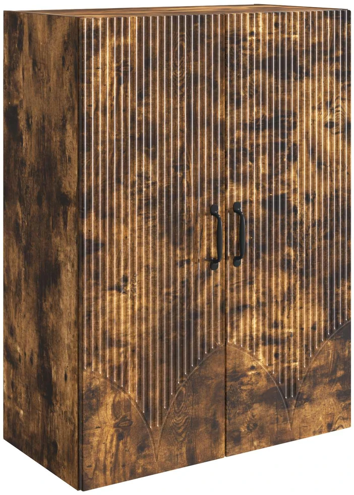 Prie sienos montuojama spinta 66 x 34,5 x 90 cm Dūminio ąžuolo