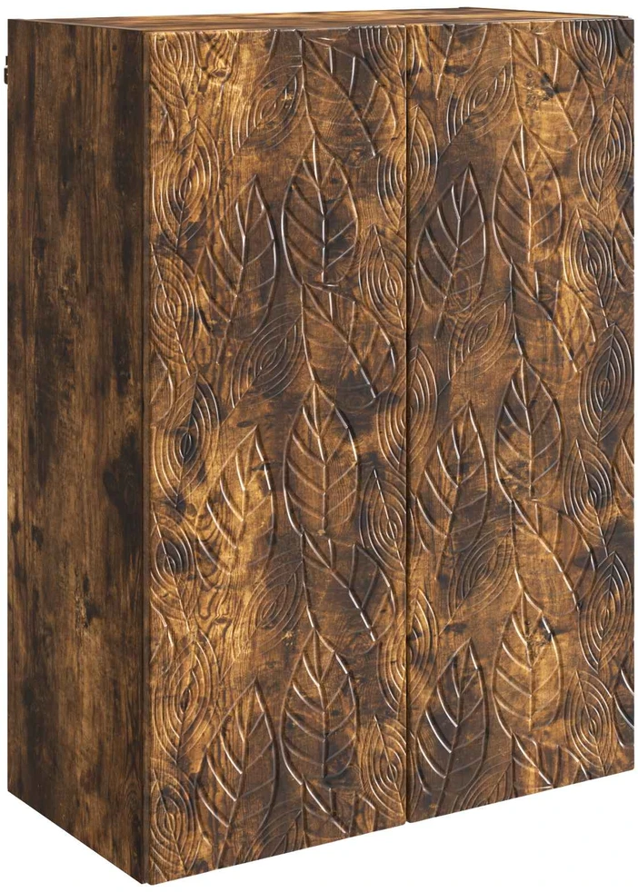 Prie sienos montuojama spinta 66 x 34,5 x 90 cm Dūminio ąžuolo