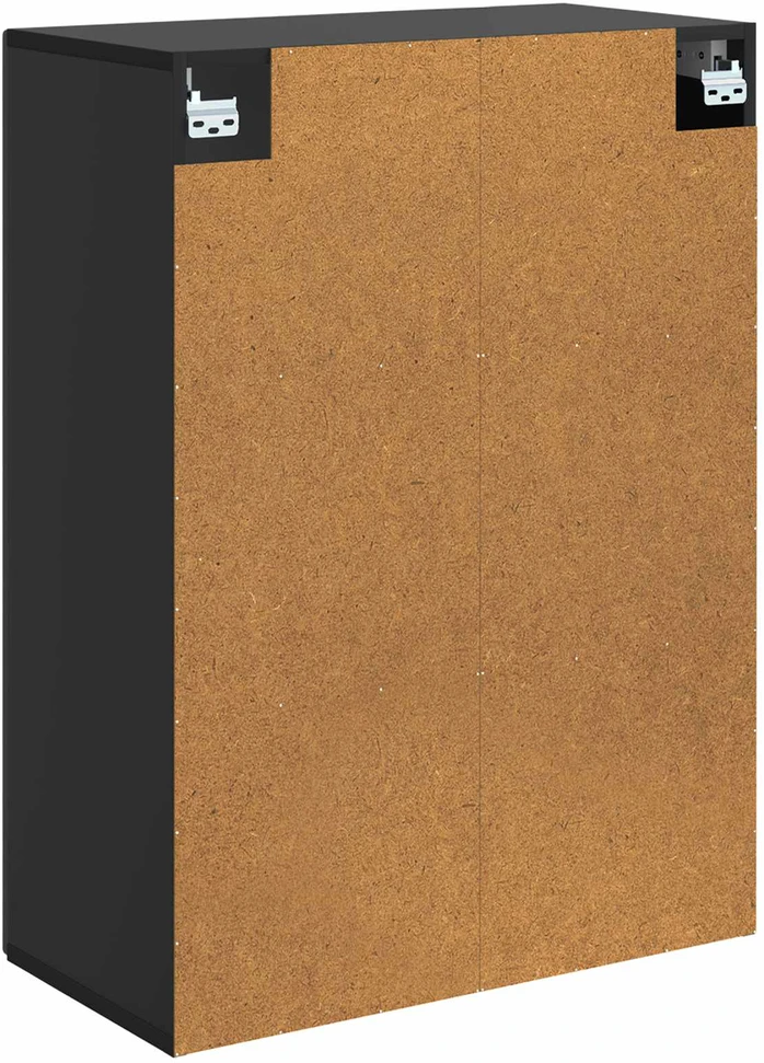 Prie sienos montuojama spinta 66 x 34,5 x 90 cm Juoda