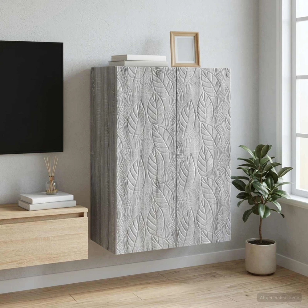 Prie sienos montuojama spinta 66 x 34,5 x 90 cm Pilka Sonoma