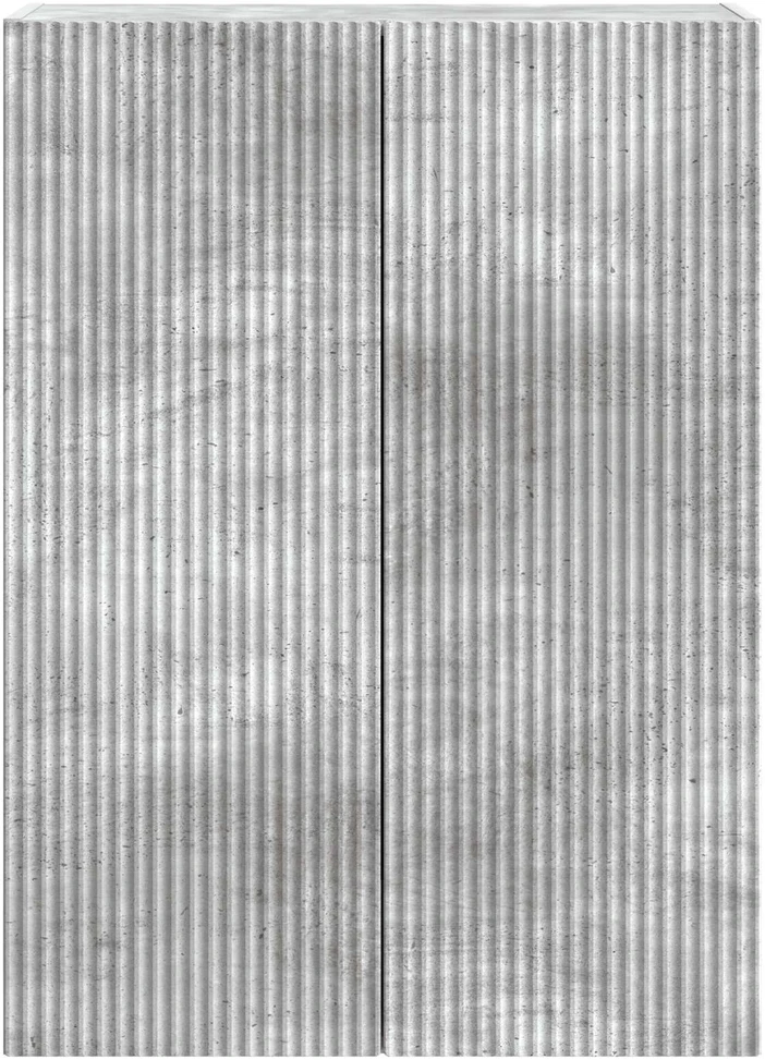 Prie sienos montuojama spinta 66 x 34,5 x 90 cm Betono pilka