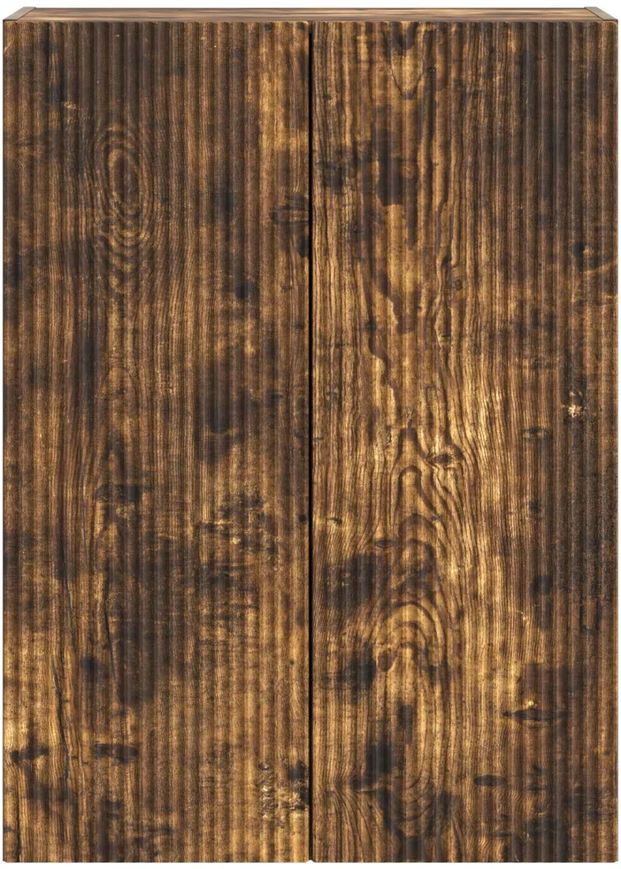 Prie sienos montuojama spinta 66 x 34,5 x 90 cm Dūminio ąžuolo