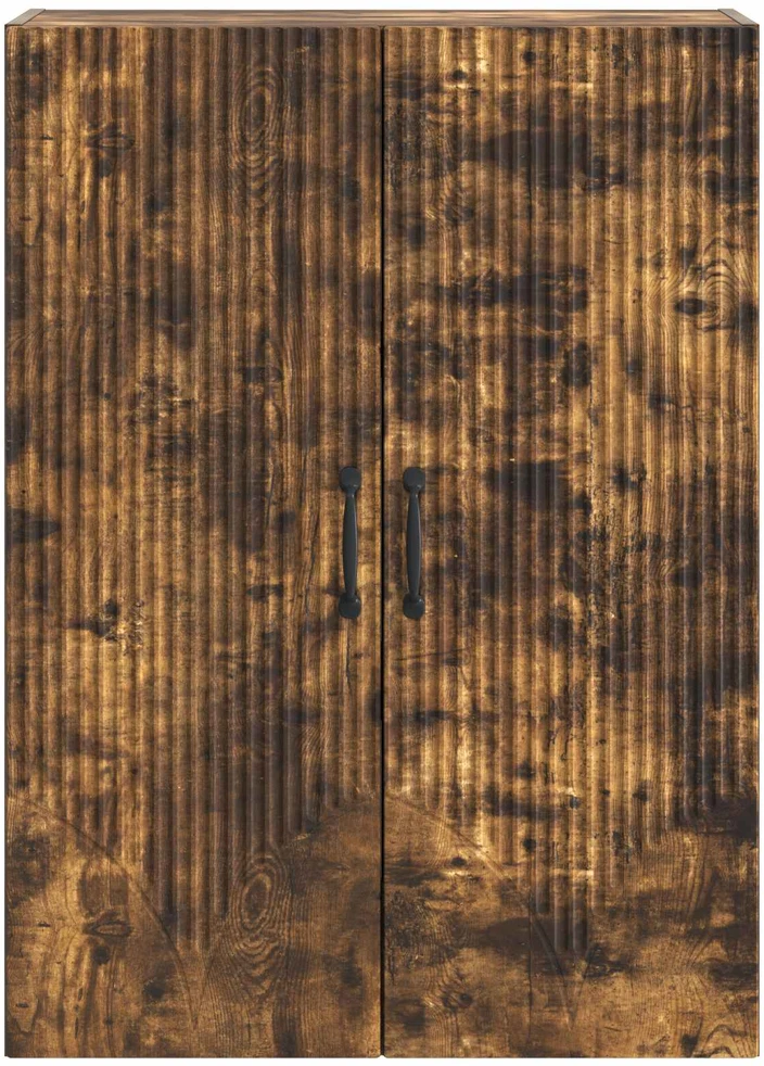 Prie sienos montuojama spinta 66 x 34,5 x 90 cm Dūminio ąžuolo