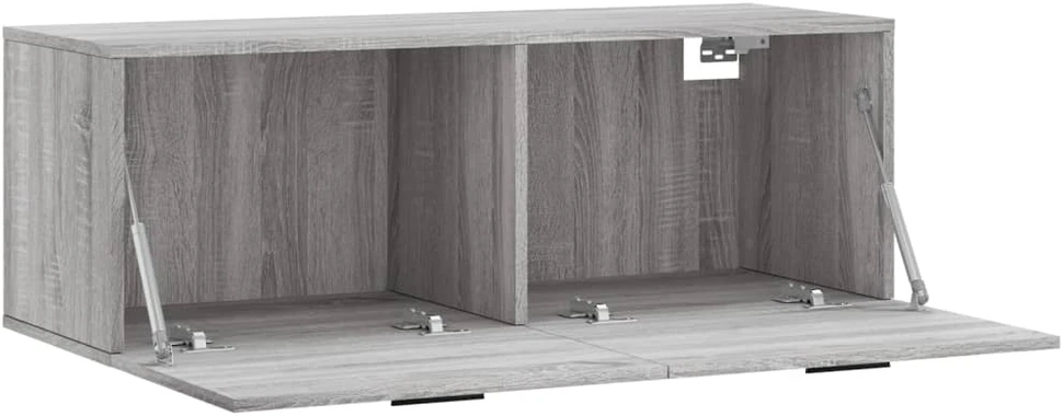 Sieninė spintelė, pilka ąžuolo, 100x36,5x35cm, apdirbta mediena