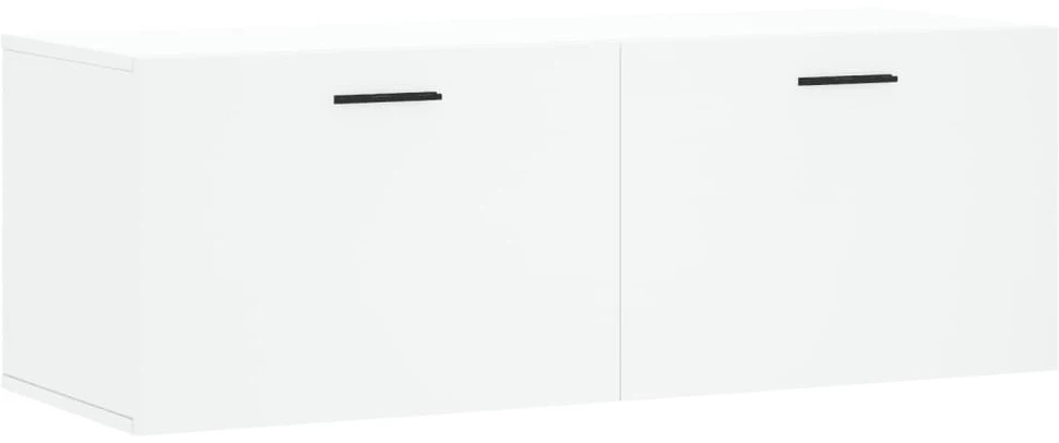Sieninė spintelė, balta, 100x36,5x35cm, apdirbta mediena
