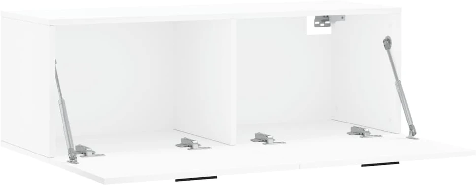 Sieninė spintelė, balta, 100x36,5x35cm, apdirbta mediena