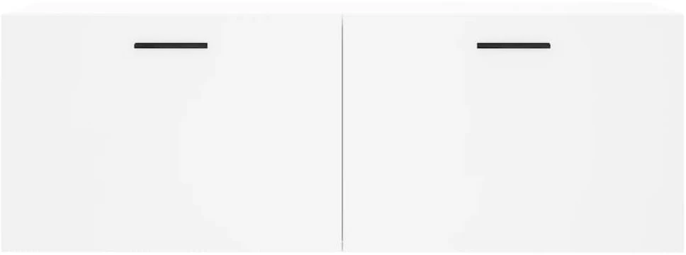 Sieninė spintelė, balta, 100x36,5x35cm, apdirbta mediena