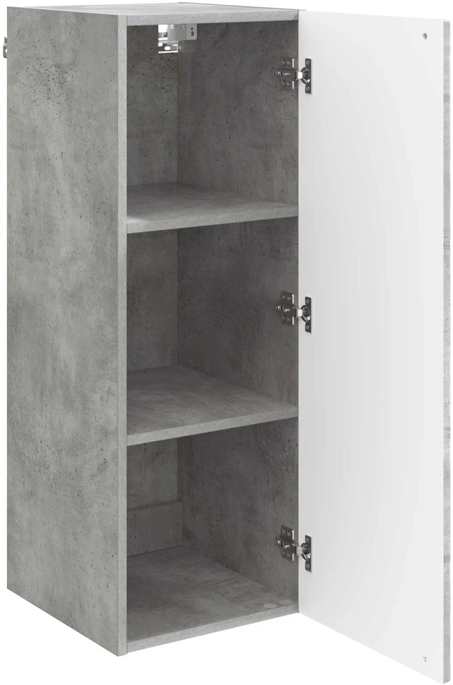 Prie sienos montuojama spinta Betono pilka 33 x 34,5 x 90 cm
