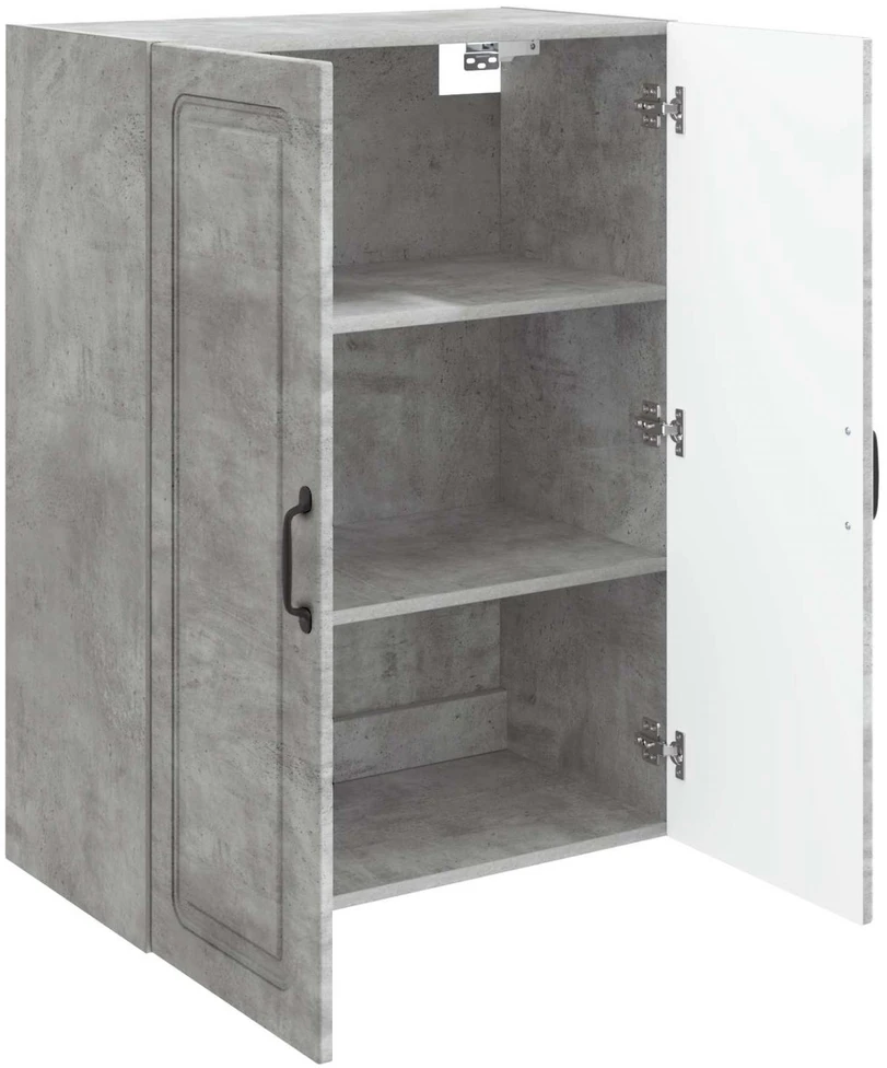 Prie sienos montuojama spinta 66 x 34,5 x 90 cm Betono pilka