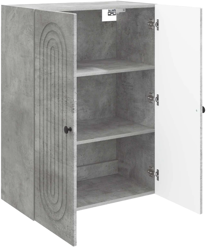 Prie sienos montuojama spinta Betono pilka 66 x 34,5 x 90 cm