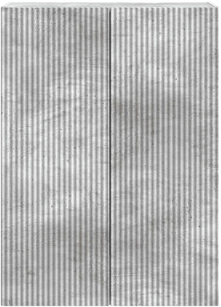 Prie sienos montuojama spinta 66 x 34,5 x 90 cm Betono pilka