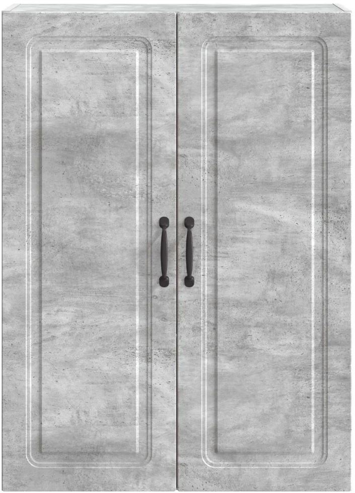 Prie sienos montuojama spinta 66 x 34,5 x 90 cm Betono pilka