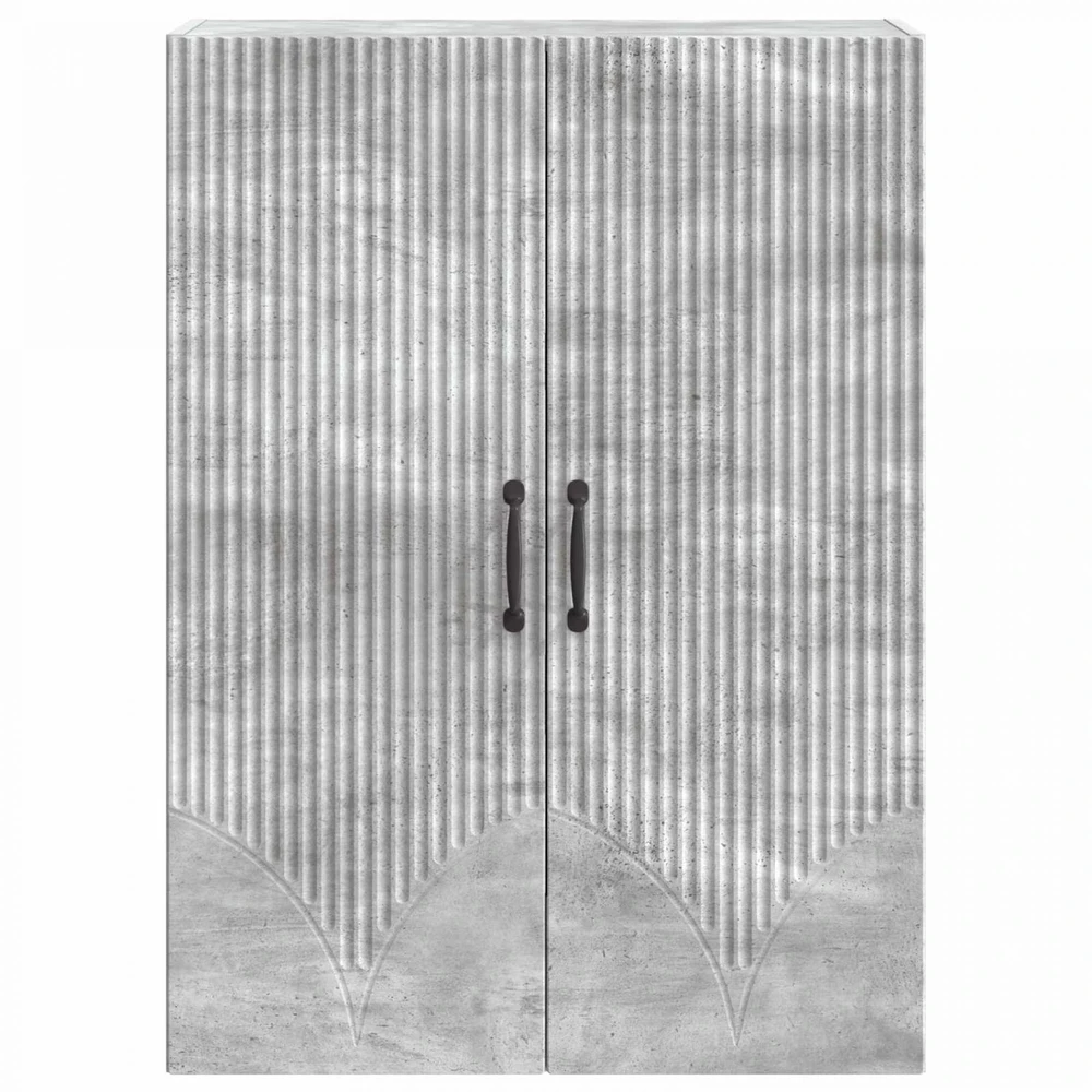 Prie sienos montuojama spinta 66 x 34,5 x 90 cm Betono pilka