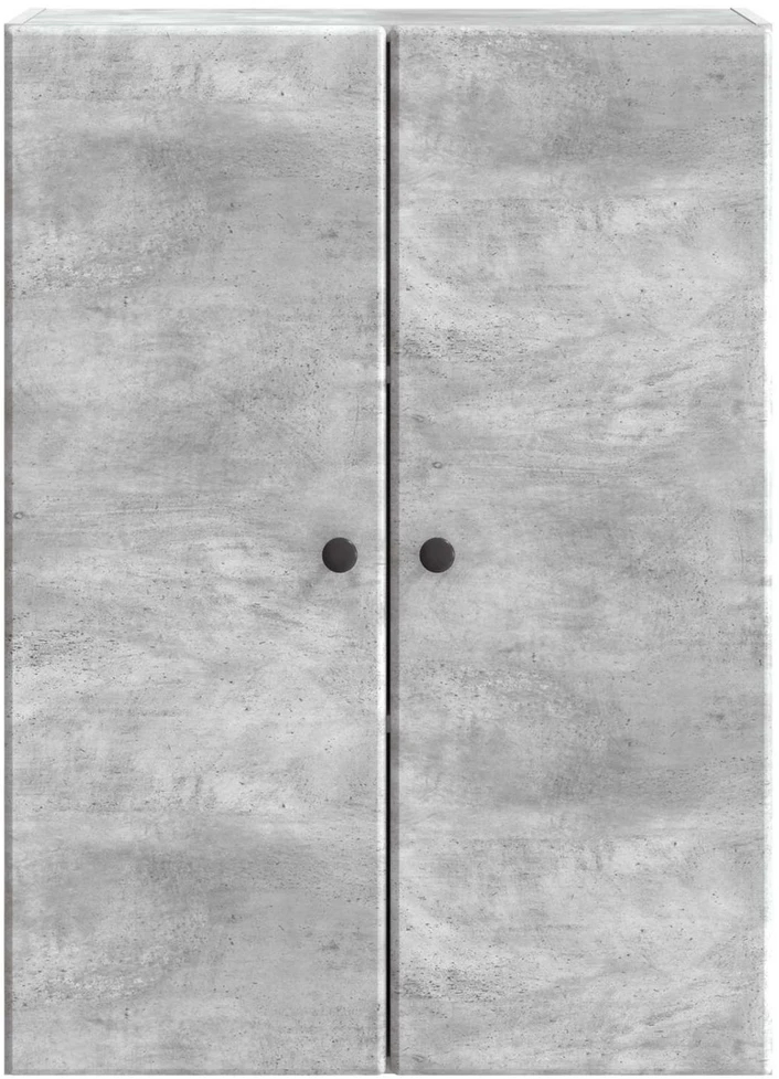 Prie sienos montuojama spinta 66 x 34,5 x 90 cm Betono pilka