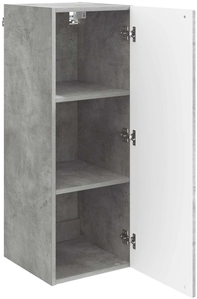 Prie sienos montuojama spinta 33 x 34,5 x 90 cm Betono pilka