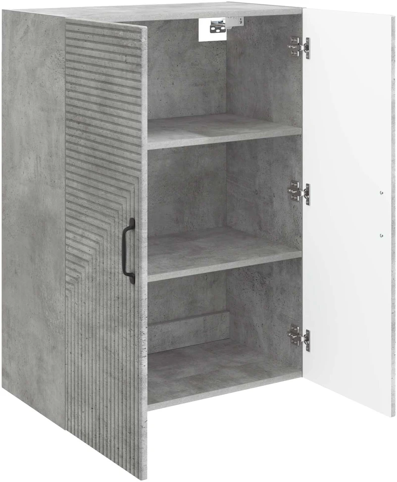 Prie sienos montuojama spinta Betono pilka 66 x 34,5 x 90 cm