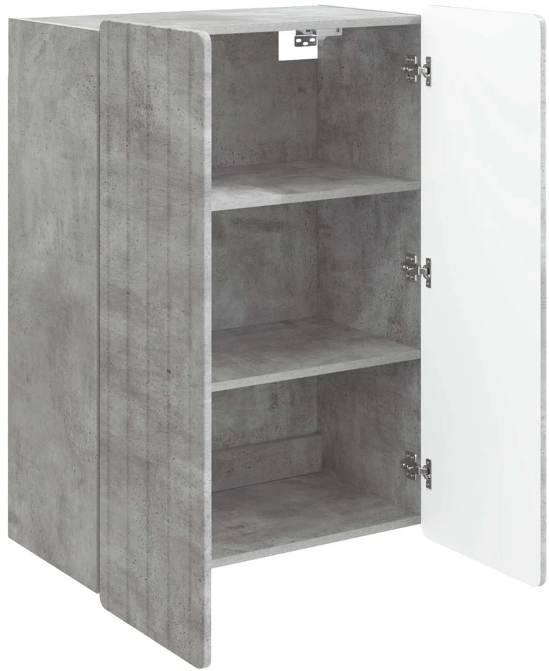 Prie sienos montuojama spinta Betono pilka 66 x 34,5 x 92 cm