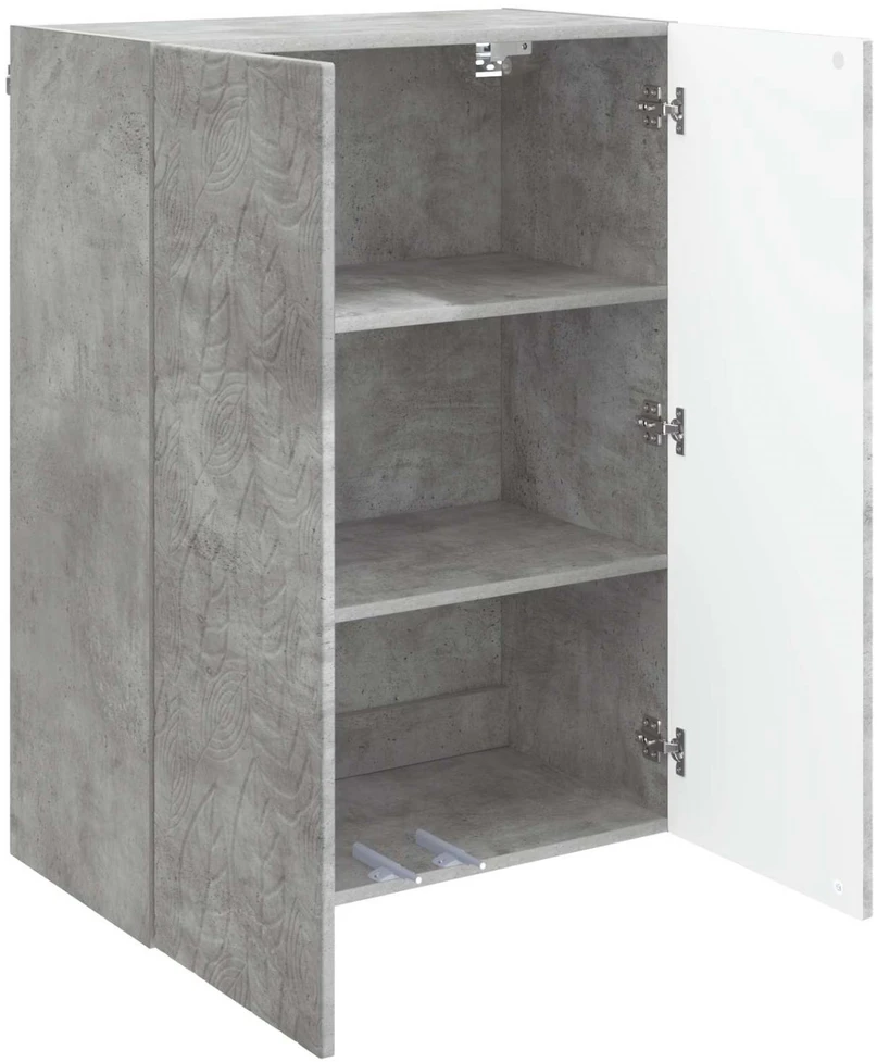Prie sienos montuojama spinta 66 x 34,5 x 90 cm Betono pilka