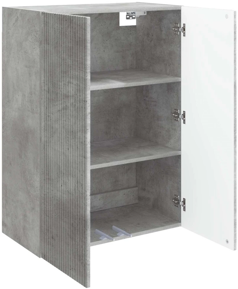 Prie sienos montuojama spinta 66 x 34,5 x 90 cm Betono pilka