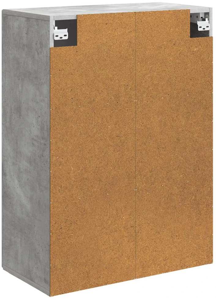 Prie sienos montuojama spinta 66 x 34,5 x 90 cm Betono pilka