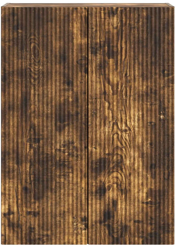 Prie sienos montuojama spinta 66 x 34,5 x 90 cm Dūminio ąžuolo