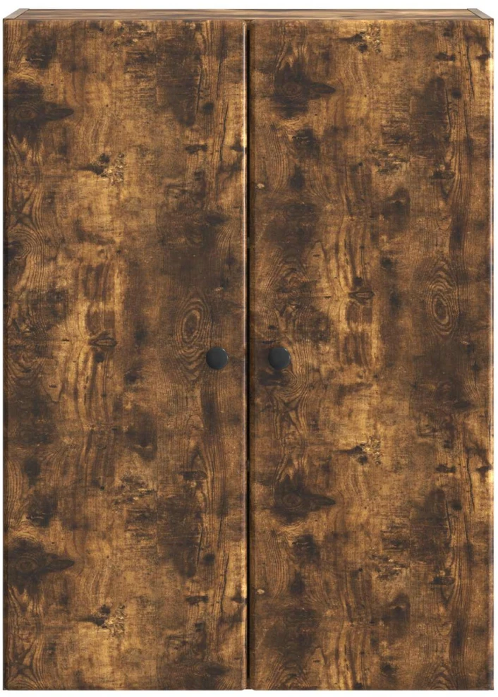 Prie sienos montuojama spinta 66 x 34,5 x 90 cm Dūminio ąžuolo