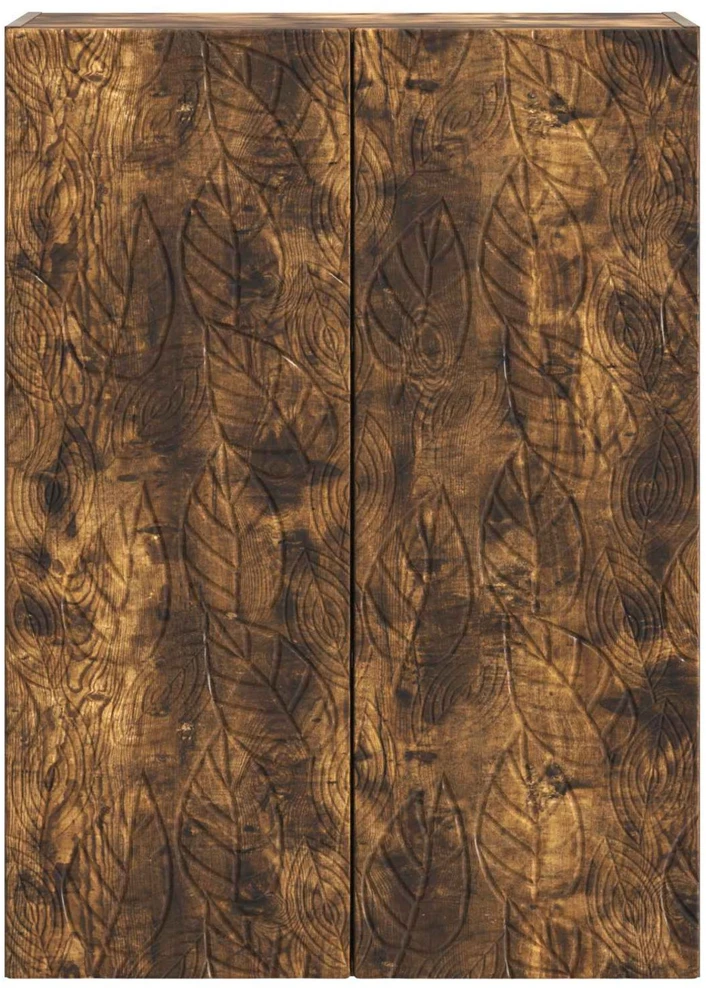 Prie sienos montuojama spinta 66 x 34,5 x 90 cm Dūminio ąžuolo