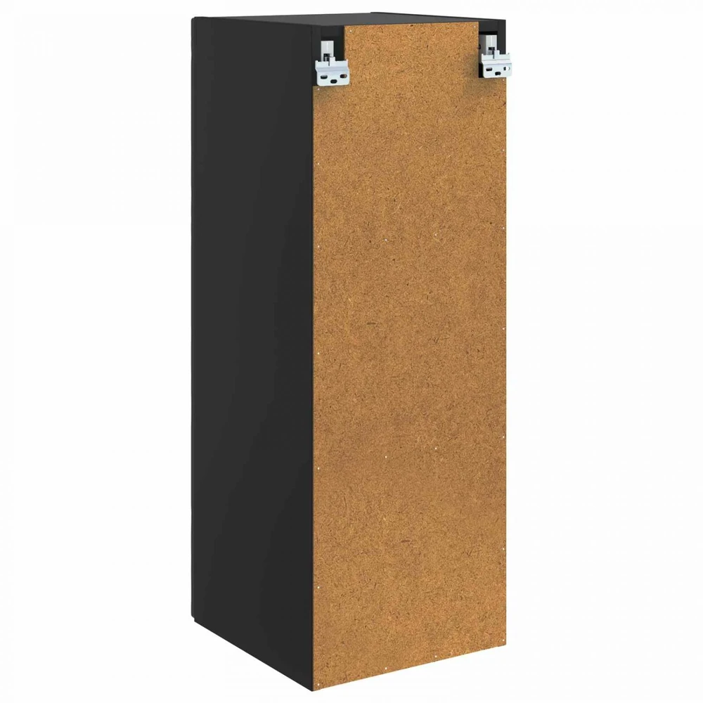 Prie sienos montuojama spinta 33 x 34,5 x 90 cm Juoda