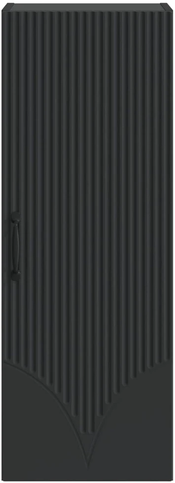 Prie sienos montuojama spinta 33 x 34,5 x 90 cm Juoda