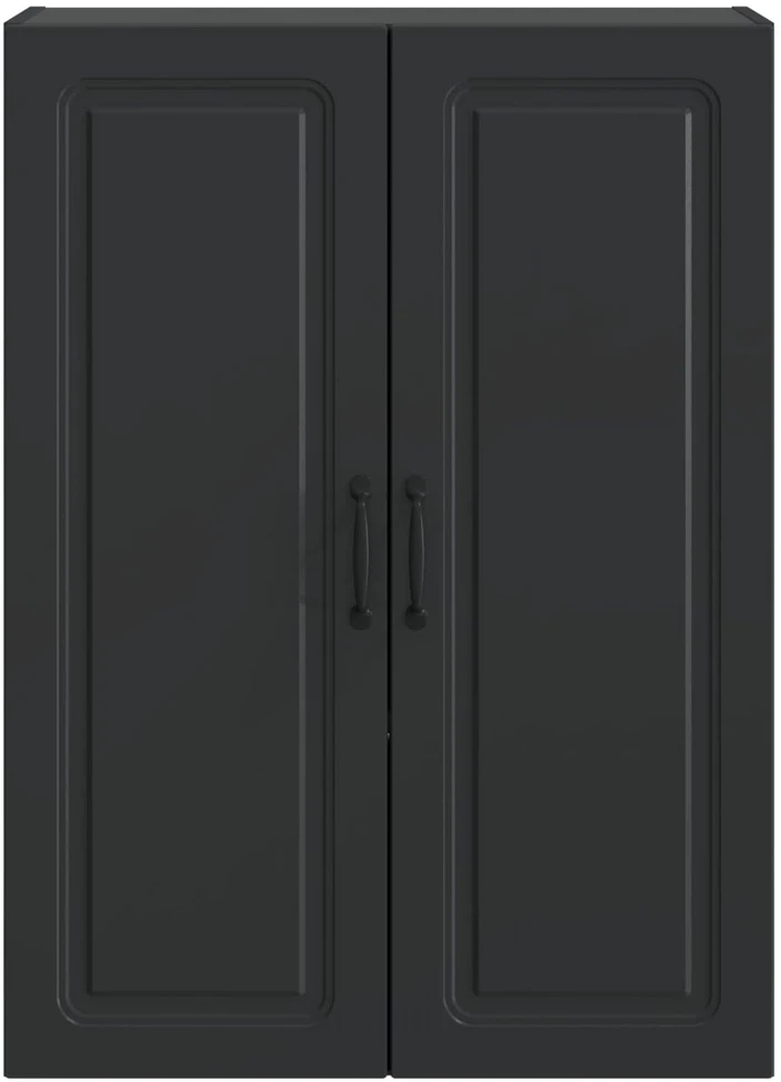 Prie sienos montuojama spinta 66 x 34,5 x 90 cm Juoda