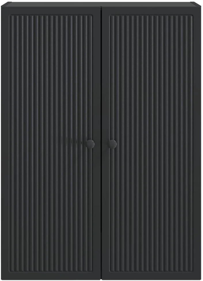 Prie sienos montuojama spinta Juoda 66 x 34,5 x 90 cm
