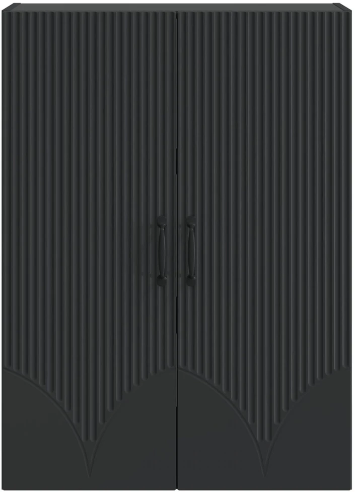 Prie sienos montuojama spinta 66 x 34,5 x 90 cm Juoda