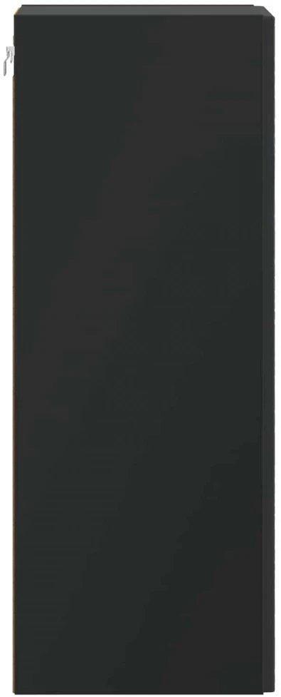 Prie sienos montuojama spinta 66 x 34,5 x 90 cm Juoda