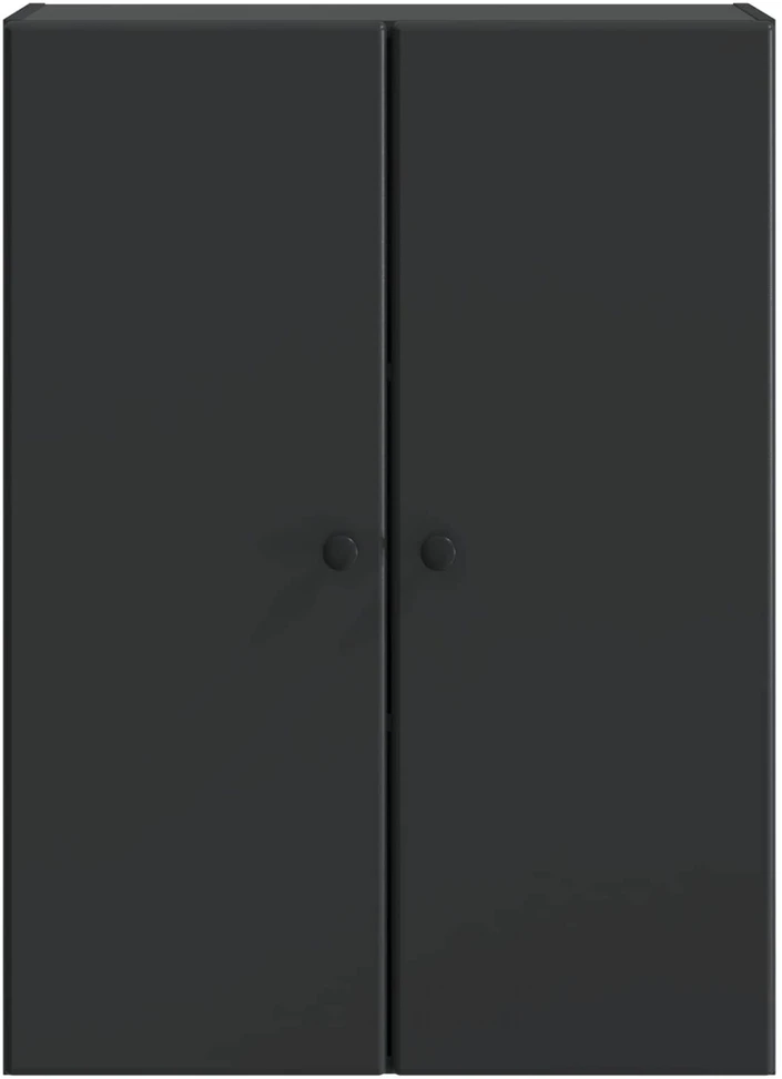 Prie sienos montuojama spinta 66 x 34,5 x 90 cm Juoda