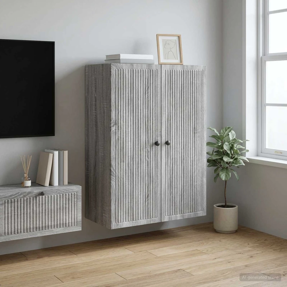 Prie sienos montuojama spinta Pilka Sonoma 66 x 34,5 x 90 cm
