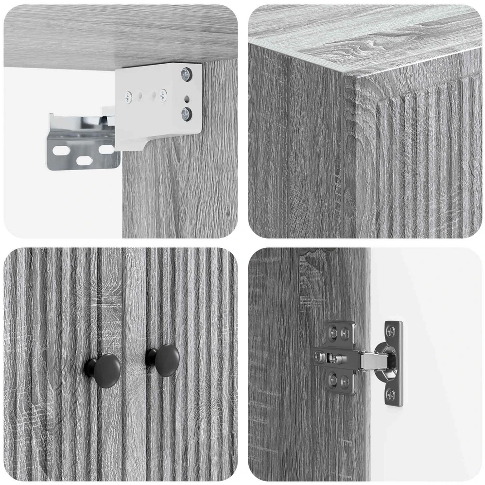 Prie sienos montuojama spinta Pilka Sonoma 59 x 31 x 60 cm