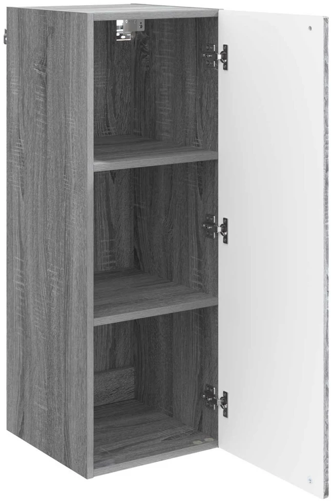 Prie sienos montuojama spinta 33 x 34,5 x 90 cm Pilka Sonoma
