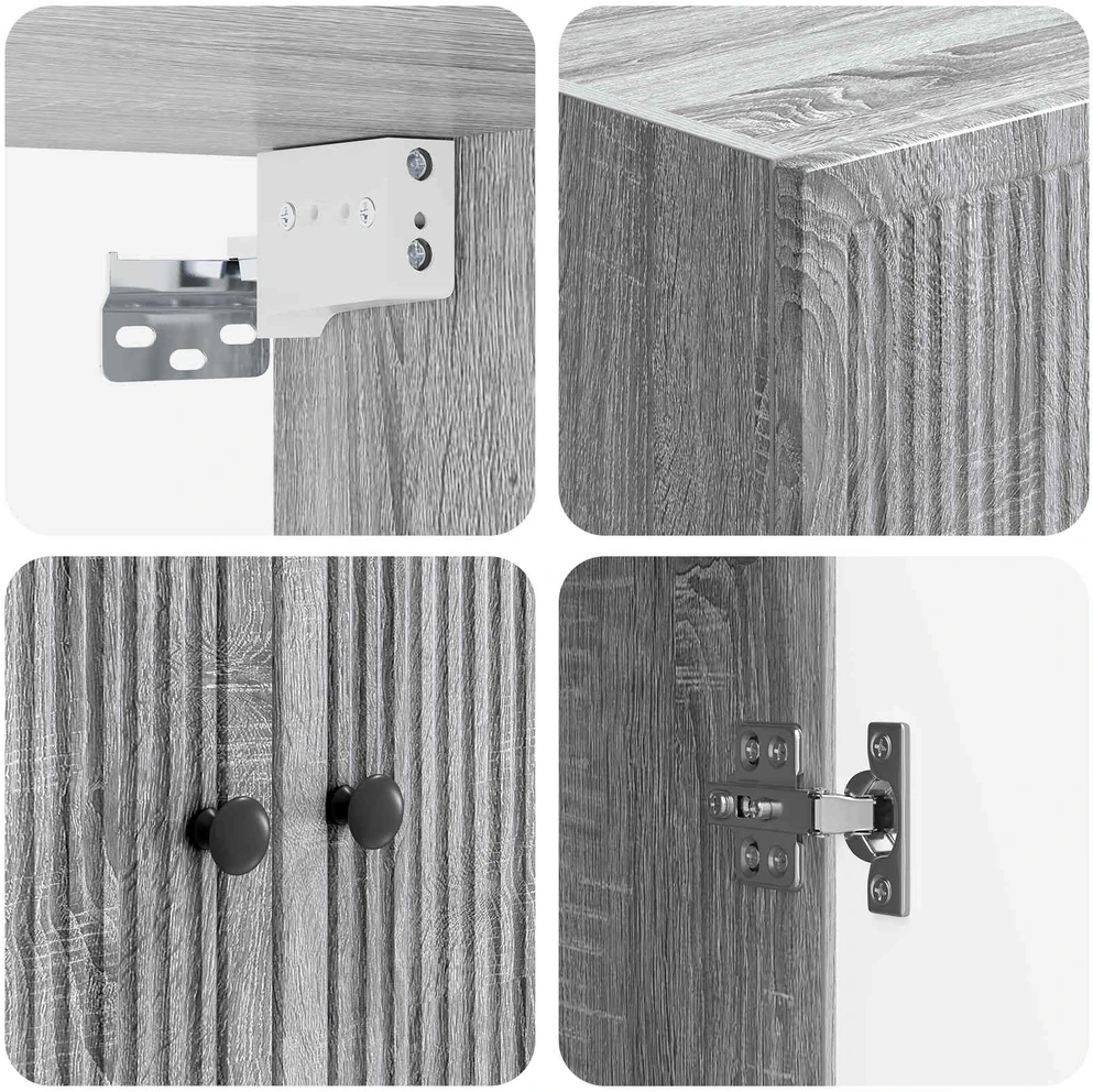 Prie sienos montuojama spinta Pilka Sonoma 59 x 31 x 60 cm
