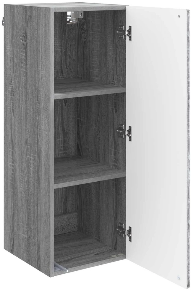 Prie sienos montuojama spinta 33 x 34,5 x 90 cm Pilka Sonoma