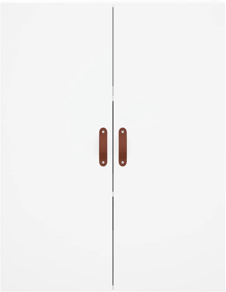 Prie sienos montuojama spintelė, baltos spalvos, 69,5x34x90cm