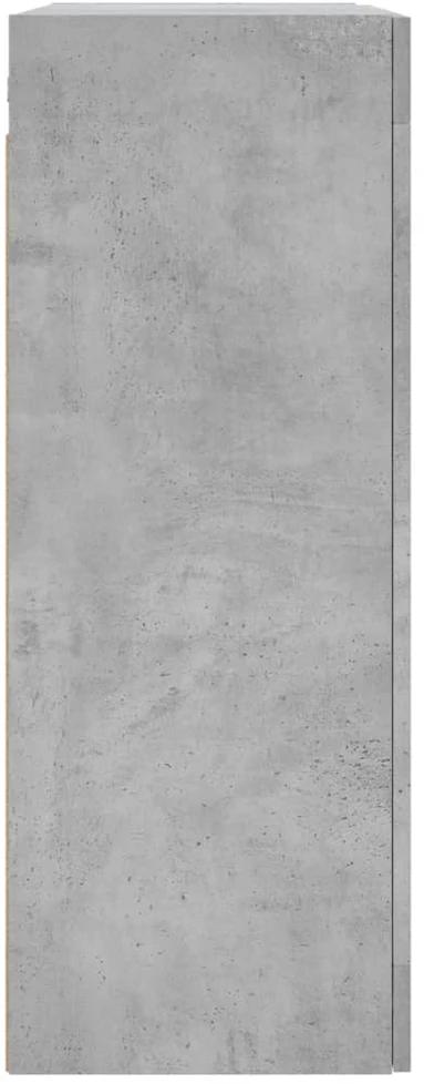 Prie sienos montuojama spintelė, betono pilka, 69,5x34x90cm