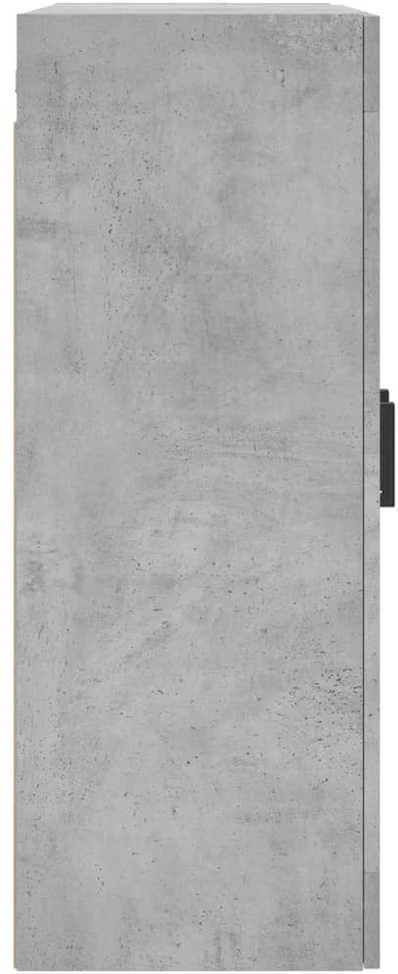 Prie sienos montuojama spintelė, betono pilka, 69,5x34x90cm