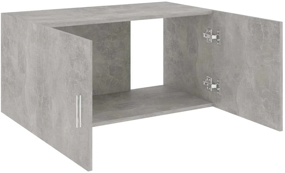 Prie sienos montuojama spintelė, betono, 80x39x40cm, mediena