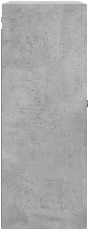 Prie sienos montuojama spintelė, betono, 69,5x34x90cm, mediena